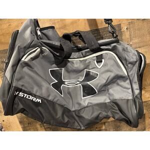 Under Armour Duffle Bag- Black/Silver